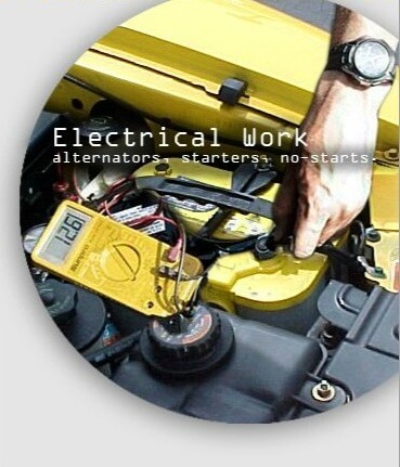 Electrical Work, alternators, starters, no-start